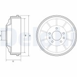 DELPHI BF562 Tambur frana