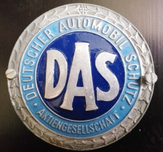 Emblema Auto DAS Deutscher Automobil Schutz foto