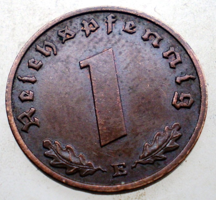 B.072 GERMANIA 1 REICHSPFENNIG 1938 E