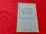 I G PETROVSKY LECTURES ON THE THEORY OF INTEGRAL EQUATIONS RF21/1