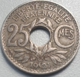 25 centimes 1921 Franta, km#867a, Europa