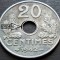 Moneda istorica 20 CENTIMES - FRANTA, anul 1942 *cod 4173 EROARE CERC= EXCELENTA
