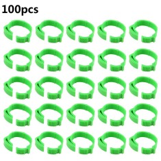Inele reglabile pentru gaini, Sunmostar, 100 bucati, Verde