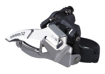 Schimbator Fata Sram X.7 - 2x10Viteze, Colier 31.8 Sus, Tragere Dubla Ultimate FactoryBikes foto