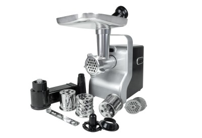 Masina de tocat carne multifunctionala ZILAN ZLN0126, Negru/Gri 2100 W, 3 viteze, Accesorii pentru feliat legume, Accesoriu pentru carnati, Accesorii foto