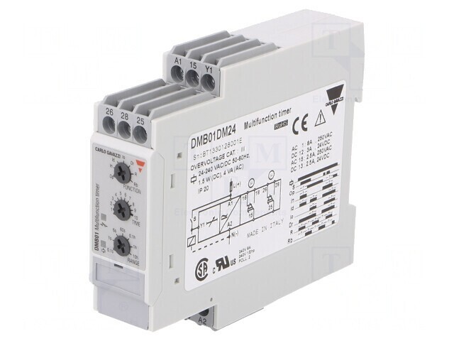 Timer Digital Programabil 0,1s-100h SPDT 24-240VAC IP20
