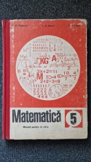 MATEMATICA MANUAL PENTRU CLASA A V-A - Popovici, Ligor, Borca 1979