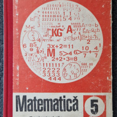 MATEMATICA MANUAL PENTRU CLASA A V-A - Popovici, Ligor, Borca 1979