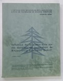 INFLUENCE DE LA PLANTE - HOTE SUR LES DENSITES DE POPULATION DE RHYACIONIA BUOLIANA SCHIFF par LUDOVIC NEF , 1966
