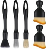 Set 5 perii pentru curatat interior si exterior auto, Cafuneplus&reg;, elemente de caroserie, bord, jante,