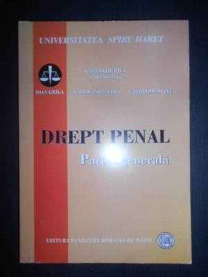 Gheorghe Bica, Ioan Griga, Gavril Paraschiv - Drept Penal. Partea generala foto