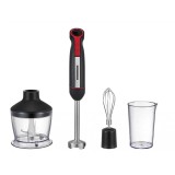Blender vertical HHB-DC1200BKRD, 1200W, motor DC, viteza variabila + turbo, picior blender inox, lame inox, Negru/Rosu, Heinner