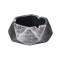 Scrumiera hexagonala din ceramica, Argintiu, 10.5x5 cm, ATU-084059