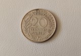Franța - 20 centime (1967) monedă s115, Europa