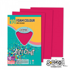 Hartie buretata, magenta, 10buc/set, 20x30 cm - S-COOL