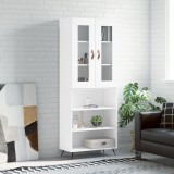 vidaXL Dulap &icirc;nalt, alb, 69,5x34x180 cm, lemn compozit