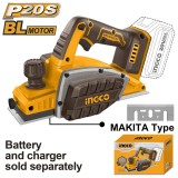 Rindea electrica 20 v - Ingco CRLI20401