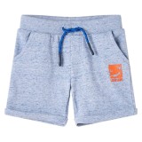 Cumpara ieftin Pantaloni scurți pentru copii cu șnur, albastru melanj, 116