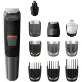 Aparat de tuns barba si parul Philips Multigroom 11 in 1 MG5730/15, Acumulator, 1-16 mm, Negru