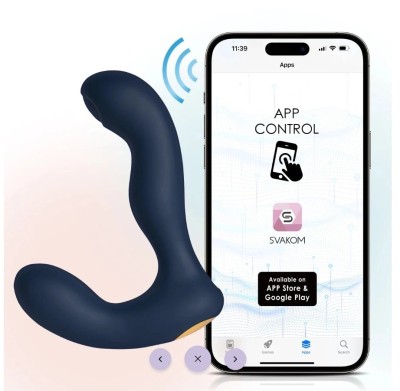 Stimulator Prostata Iker Neo Bluetooth Control, Silicon Lichid, Negru, 13. 5 cm foto