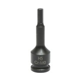 Cheie tubulara de impact hex H5, 60mm, patrat 3/8 inch Cr-Mo