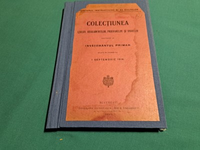 COLECȚIUNEA LEGILOR, REGULAMENTELOR, PROGRAMELOR ȘI ORARELOR /1918 * 09 foto