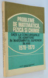 Probleme de matematica, fizica si chimie - uzata 1978-1979