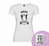 &quot;Bride Security&quot; Set Personalizat &ndash; Tricou + Cană Negru XS