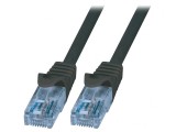 Patch Cord Negru 3m U/UTP 6a PVC, Logilink