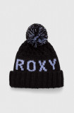 Roxy caciula culoarea negru, din tricot gros