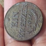 Austria EIN KREUZER 1816 E , Alba Iulia