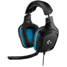 Casti de gaming cu fir Logitech G432, sunet surround 7.1, casti DTS: X 2.0, drivere audio 50 mm, mufa audio 3,5 mm, negru - SECOND