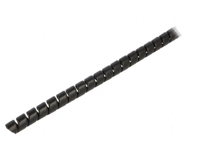 &Icirc;nfăşurare spirală polipropilenă neagră &Oslash;13mm L: 1m