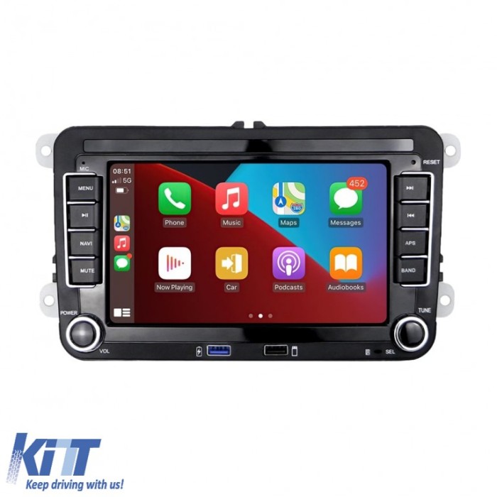 Navigatie Dedicata Skoda, 7Inch, 4Gb Ram, 64Gb stocare, Apple Carplay Android Auto Performance AutoTuning