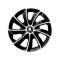 Set 4 Capace Roti potrivite jantelor de 15 inch, pentru Skoda Nou Alb-Negru, model Stig Extra Black &amp; White
