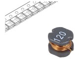Inductor SMD 12uH 120m&Omega;