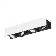 Plafoniera VIDAGO, 39318, 4X5,4W, Aluminiu, Metal, Alb, Negru, 2040 lm, 3000K Calda (W107, VIDAGO, LED, 4X5,4W) foto