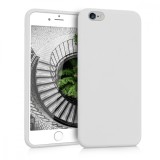 Husa Kwmobile Silicon Alb pentru Apple iPhone 6 Plus/6S Plus, Rezistenta Socuri