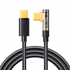 Cablu USB C Joyroom înclinat - USB C Pentru încărcare Rapidă și Transfer De Date 100W 1,2 M Negru (S-CC100A6)