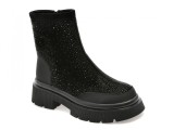 Ghete GRYXX negre, KR381, din piele intoarsa