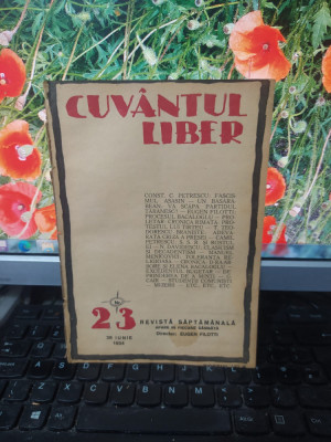 Cuv&amp;acirc;ntul liber, seria II, anul I, nr. 23, 28 iunie 1924, București, 183 foto