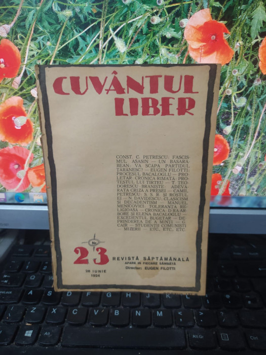 Cuv&acirc;ntul liber, seria II, anul I, nr. 23, 28 iunie 1924, București, 183