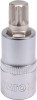 Bit Spline M12 YATO, 55 mm, Adaptor 1/2&quot;, Otel CrV6150, Antiderapant, Profesional