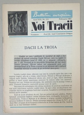NOI TRACII , REVISTA FONDATA DE JOSIF CONSTANTIN DRAGAN , NR.111, 1984 foto