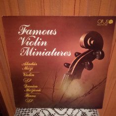 -Y- FAMOUS VIOLIN MINIATURES - ALADAR MOZI / DANICA MOZIOVA foto