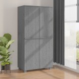 vidaXL Dulap haine &bdquo;HAMAR&rdquo; gri &icirc;nchis 89x50x180 cm, lemn masiv de pin