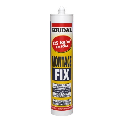 Adeziv universal de montaj, Soudal Montage Fix, alb, 280 ml foto