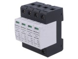 Limitator de Supratensiuni Tip 2 QOLTEC, 4 Poli, pentru Şină DIN