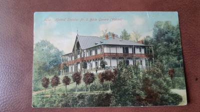Carte postala, Baile Govora, Hotelul Statului nr.3, 1908 foto