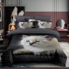 Lenjerie pat single 3D, bumbac finet,3 piese, cearceaf pat clasic 160cm x 230cm, cearceaf pilota 150cm x 220cm, 1 fata perna 50 x 70-F1P55, Ralex Pucioasa